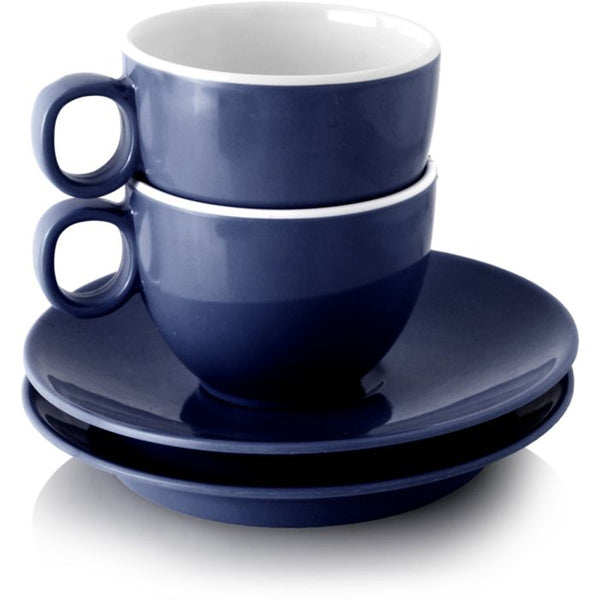 BRUNNER STOVIGLIE IN MELAMINA FANTASIA BLUE OCEAN ACQUISTABILE SFUSA O IN KIT DA 12-16 36PZ CON ANTISLIP