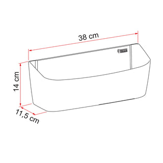 FIAMMA POCKET PLUS L Tasca multiuso in plastica resistente 38x11,5x14 cm