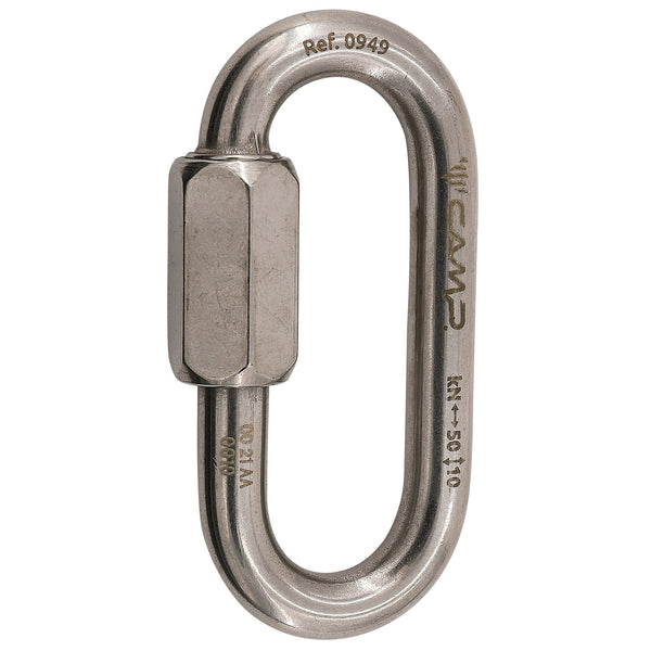 CAMP OVAL QUICK LINK STAINLESS MAGLIA RAPIDA OVALE IN ACCIAO - DISPONIBILE IN 2 MISURE