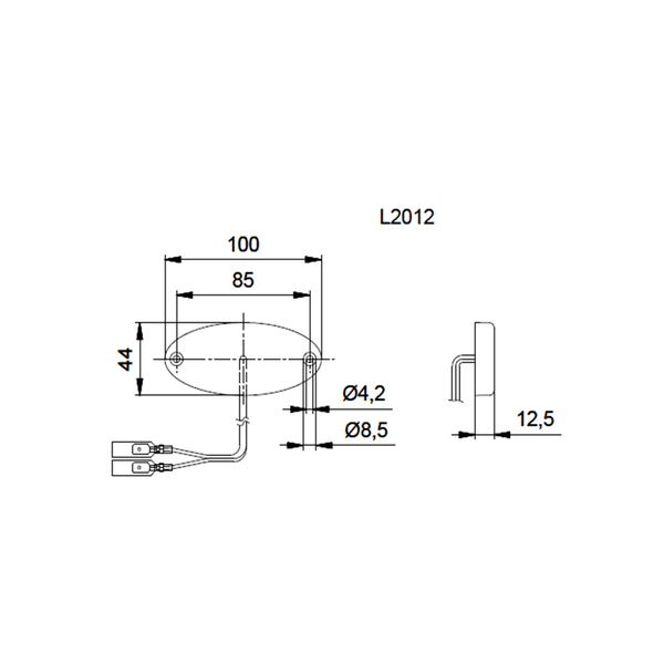 JOKON SMLR 2012 LUCE DI POSIZIONE LATERALE 12V A LED