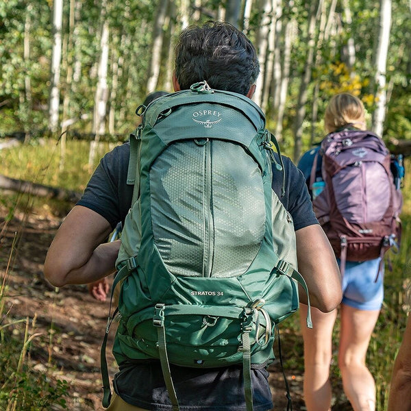 OSPREY STRATOS 34 ZAINO TREKKING 34 LITRI CON SCHIENALE STACCATO REGOLABILE - NUOVO MODELLO