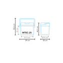 MESTIC MTEC-25 FRIGOBOX 23 LITRI PORTATILE TERMOELETTRICO CON PRESA DA 12V/ 230V