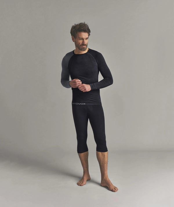 ORTOVOX 120 COMP LIGHT LONG SLEEVE UOMO MAGLIA INTIMA IN LANA MERINO - DISPONIBILE IN 2 COLORI