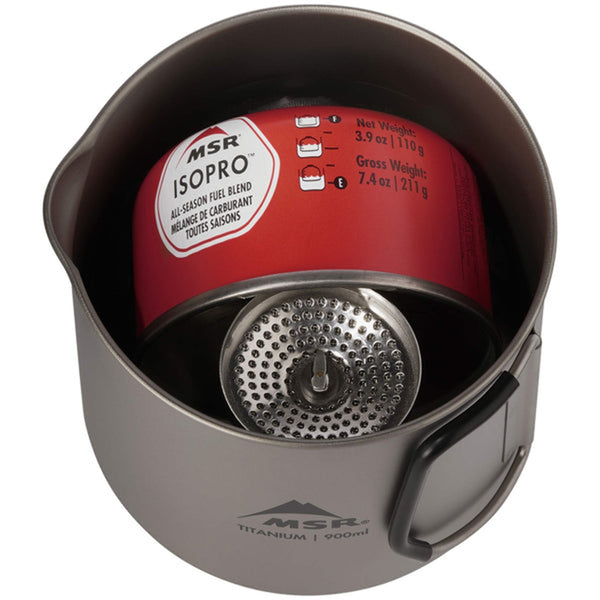 MSR Titan™ Kettle 900ml Pentola ultraleggera e resistente in titanio