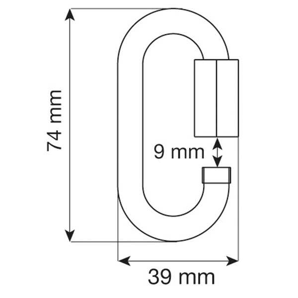 CAMP SET 5 OVAL QUICK LINK STEEL MAGLIA RAPIDA DISPONIBILE IN DUE MISURE