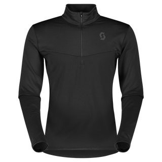 Compra black SCOTT DEFINED LIGHT UOMO SECONDO STRATO TRASPIRANTE A MEZZA ZIP - DISPONIBILE IN VARI COLORI