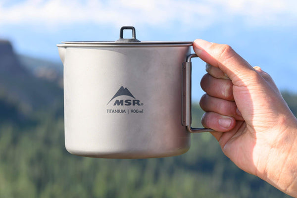 MSR Titan™ Kettle 900ml Pentola ultraleggera e resistente in titanio