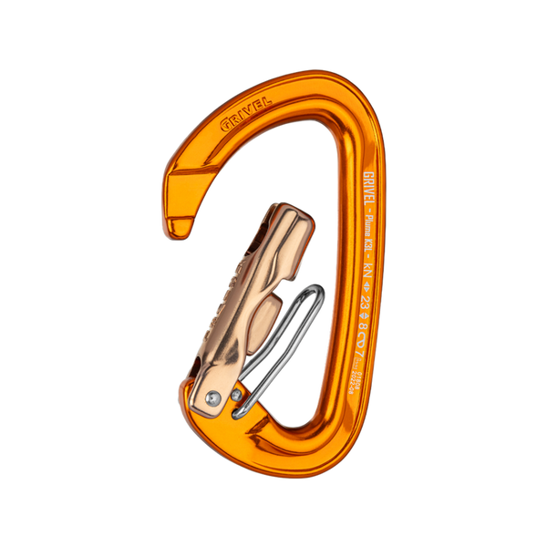GRIVEL PLUME WIRE LOCK K3L Moschettone compatto e leggero con sistema Wire-Lock