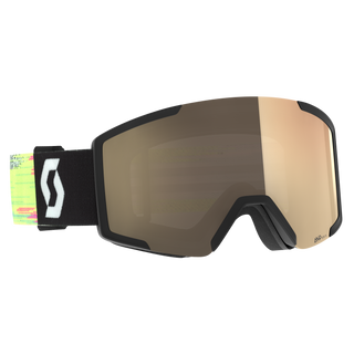 Compra black-neon-yellow-lente-amp-ls-bronze-chrome-s1-3 SCOTT MASCHERA DA SCI GOGGLE SHIELD LIGHT SENSITIVE - DISPONIBILE IN VARI COLORI!