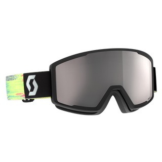 Compra black-neon-yellow-lente-amp-silver-chrome-s2 SCOTT MASCHERA DA SCI GOGGLE FACTOR PRO - DISPONIBILE IN VARI COLORI!
