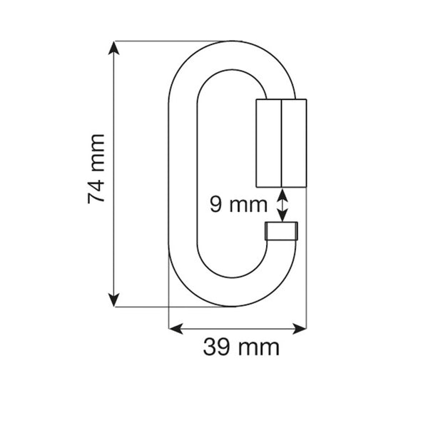 CAMP OVAL QUICK LINK STAINLESS MAGLIA RAPIDA OVALE IN ACCIAO - DISPONIBILE IN 2 MISURE