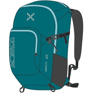 MONTURA ARCO 22 ZAINO 22 LITRI DA TREKKING/ESCURSIONISMO - DISPONIBILE IN 3 COLORI