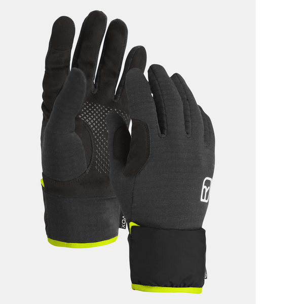 ORTOVOX FLEECE GRID COVER GLOVE M GUANTO UNISEX IN PILE CALDO E LEGGERO CON RIVESTIMENTO ANTIVENTO PER SCIALPINISMO