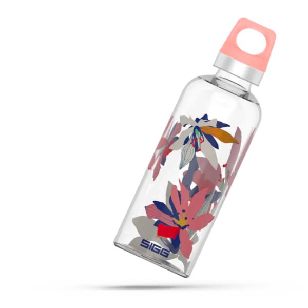 SIGG GLASS STAR FLOWERS BORRACCIA DA 0.5L IN VETRO BOROSILICATO
