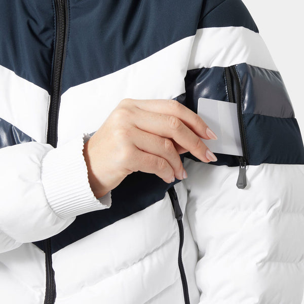 HELLY HANSEN IMPERIAL SHORT PUFFY JACKET DONNA GIACCA DA SCI CON TECNOLOGIA RECCO®