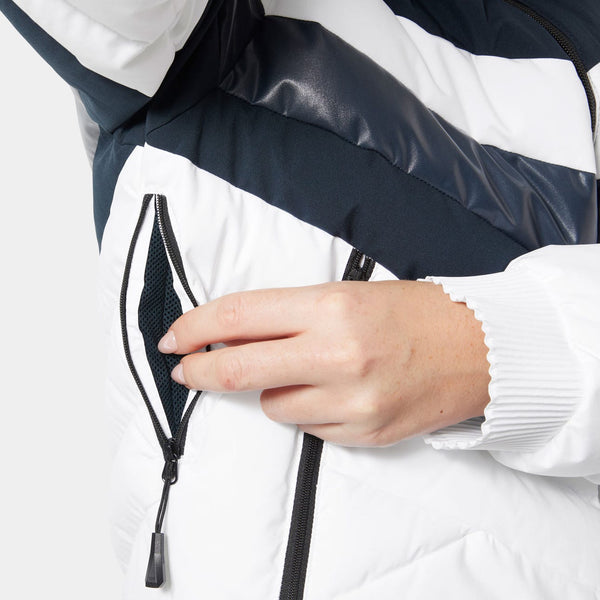 HELLY HANSEN IMPERIAL SHORT PUFFY JACKET DONNA GIACCA DA SCI CON TECNOLOGIA RECCO®