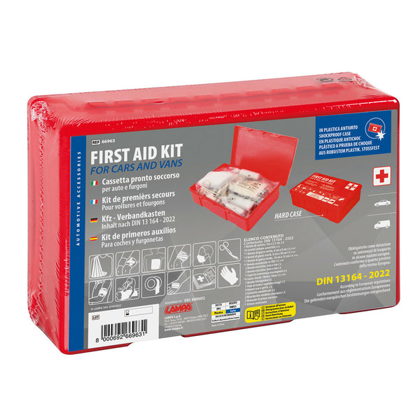 LAMPA FIRST AID KIT VALIGETTA KIT PRONTO SOCCORSO PER AUTO E FURGONI