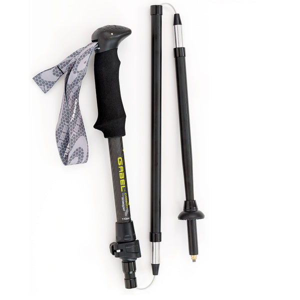 GABEL GABEL XTR CARBON EF BASTONCINI PIEGHEVOLI REGOLABILI PER TREKKING E TRAIL RUNNING