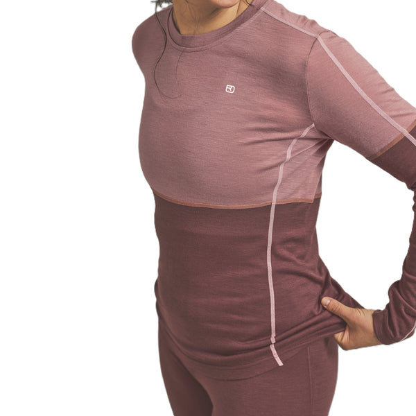 ORTOVOX 185 ROCK'N'WOOL LONG SLEEVE DONNA MAGLIA INTIMA 100% LANA MERINO - DISPONIBILE IN VARI COLORI!