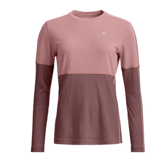 Compra dusk-rose ORTOVOX 185 ROCK'N'WOOL LONG SLEEVE DONNA MAGLIA INTIMA 100% LANA MERINO - DISPONIBILE IN VARI COLORI!