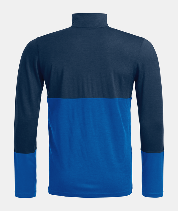 ORTOVOX 185 ROCK'N'WOOL ZIP NECK UOMO MAGLIA INTIMA 100% LANA MERINO CON ZIP