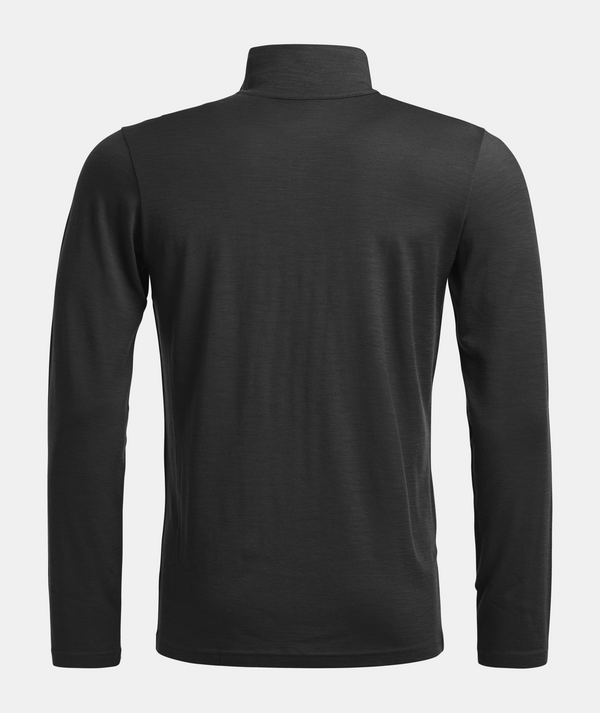 ORTOVOX 185 ROCK'N'WOOL ZIP NECK UOMO MAGLIA INTIMA 100% LANA MERINO CON ZIP