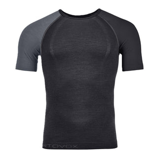 Compra black-raven ORTOVOX 120 COMP LIGHT SHORT SLEEVE T-SHIRT UOMO IN LANA MERINO LEGGERA - DISPONIBILE IN DIVERSI COLORI!