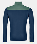 ORTOVOX FLEECE LIGHT ZIP NECK M SECONDO STRATO UOMO IN LANA MERINO CALDO E TRASPIRANTE PETROL BLUE - NUOVI ARRIVI
