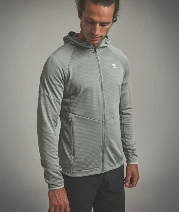 ORTOVOX FLEECE LIGHT GRID HOODY UOMO