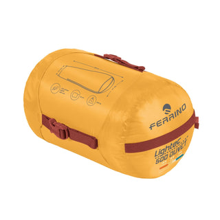FERRINO LIGHTEC 500 DUVET SACCO A PELO IN PIUMA TEMPERATURA COMFORT +12°C
