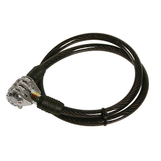 LAMPA CABLE CAVO ANTIFURTO IN ACCIAIO Ø 8 mm - 65 cm CON CHIUSURA A COMBINAZIONE