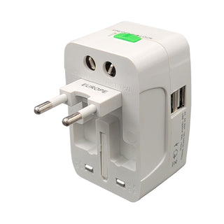 MKC ADATTATORE DA VIAGGIO UNIVERSALE+USB ADATTATORE VIAGGIO UNIVERSALE+USB per spine e prese di tipo europeo, americano ed inglese + prese usb