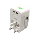 MKC ADATTATORE DA VIAGGIO UNIVERSALE+USB ADATTATORE VIAGGIO UNIVERSALE+USB per spine e prese di tipo europeo, americano ed inglese + prese usb