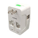 MKC ADATTATORE DA VIAGGIO UNIVERSALE+USB ADATTATORE VIAGGIO UNIVERSALE+USB per spine e prese di tipo europeo, americano ed inglese + prese usb