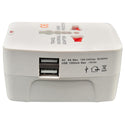 MKC ADATTATORE DA VIAGGIO UNIVERSALE+USB ADATTATORE VIAGGIO UNIVERSALE+USB per spine e prese di tipo europeo, americano ed inglese + prese usb