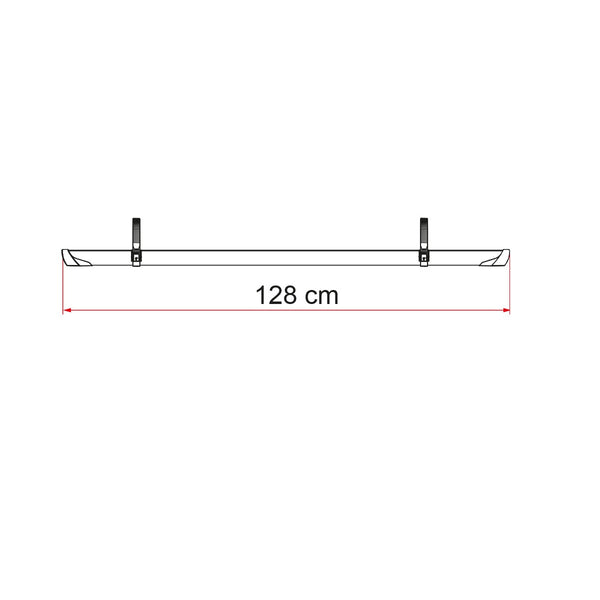 FIAMMA RAIL PLUS CANALINA 128cm PER PORTABICI FIAMMA