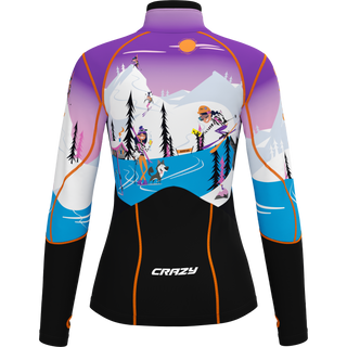 CRAZY PULL OXYGEN PRINTED MAGLIA SECONDO STRATO TECNICO TRASPIRANTE DA SKI TOURING - NUOVI ARRIVI WINTER 24/25