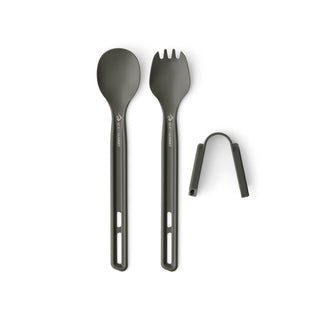 SEATOSUMMIT Frontier Set di posate da 2 pezzi ultraleggere cucchiaio e spork a manico lungo