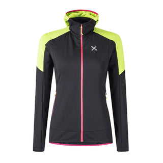 Compra nero-verde-lime MONTURA LIGHT REVOLUTION MAGLIA WOMAN SECONDO STRATO ESTIVO LEGGERO - DISPONIBILE IN 3 COLORI