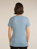 ICEBREAKER 150 TECH LITE SPARKLING STARS DONNA T-SHIRT TECNICA 100% LANA MERINO