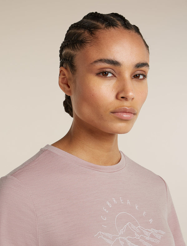 ICEBREAKER 150 TECH LITE SUNRISE SUMMIT DONNA T-SHIRT TECNICA 100% LANA MERINO