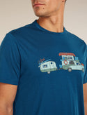 ICEBREAKER 150 TECH LITE TRANSPORTAGE UOMO T-SHIRT LEGGERA 100% LANA MERINO
