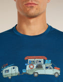 ICEBREAKER 150 TECH LITE TRANSPORTAGE UOMO T-SHIRT LEGGERA 100% LANA MERINO