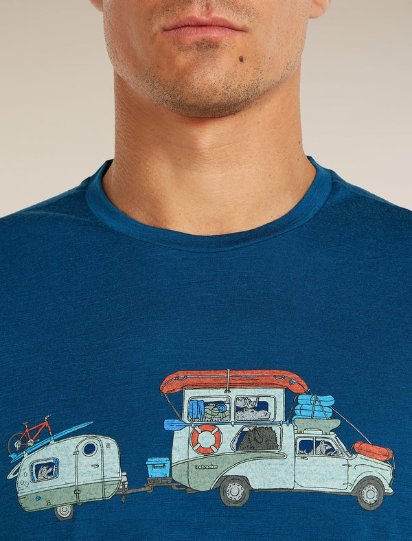 ICEBREAKER 150 TECH LITE TRANSPORTAGE UOMO T-SHIRT LEGGERA 100% LANA MERINO