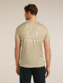 ICEBREAKER 150 TECH LITE PEACEFUL PASS UOMO T-SHIRT LEGGERA 100% LANA MERINO