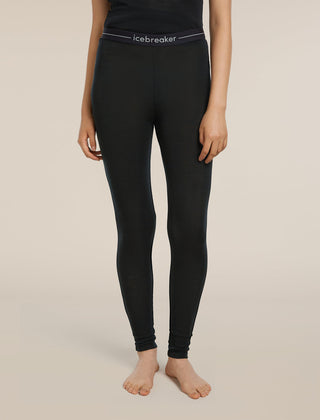 ICEBREAKER EVERYDAY LEGGINS DONNA PANTALONE INTIMO IN 100% LANA MERINO