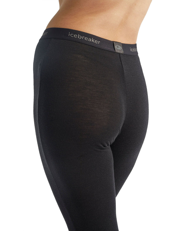 ICEBREAKER EVERYDAY LEGGINS DONNA PANTALONE INTIMO IN 100% LANA MERINO