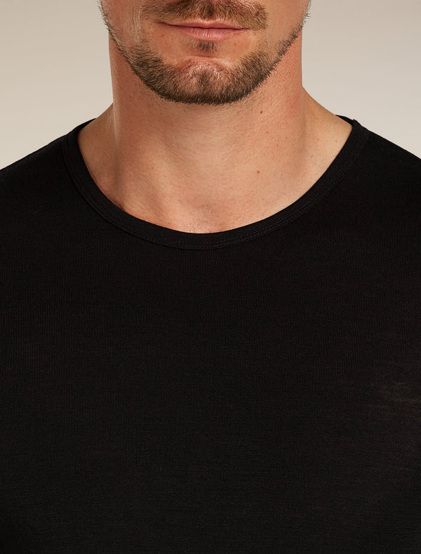ICEBREAKER EVERYDAY LS CREW UOMO MAGLIA INTIMA TERMICA IN 100% LANA MERINO