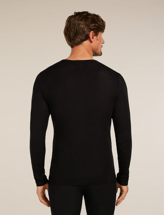 ICEBREAKER EVERYDAY LS CREW UOMO MAGLIA INTIMA TERMICA IN 100% LANA MERINO