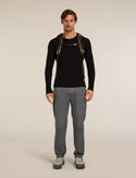 ICEBREAKER EVERYDAY LS CREW UOMO MAGLIA INTIMA TERMICA IN 100% LANA MERINO